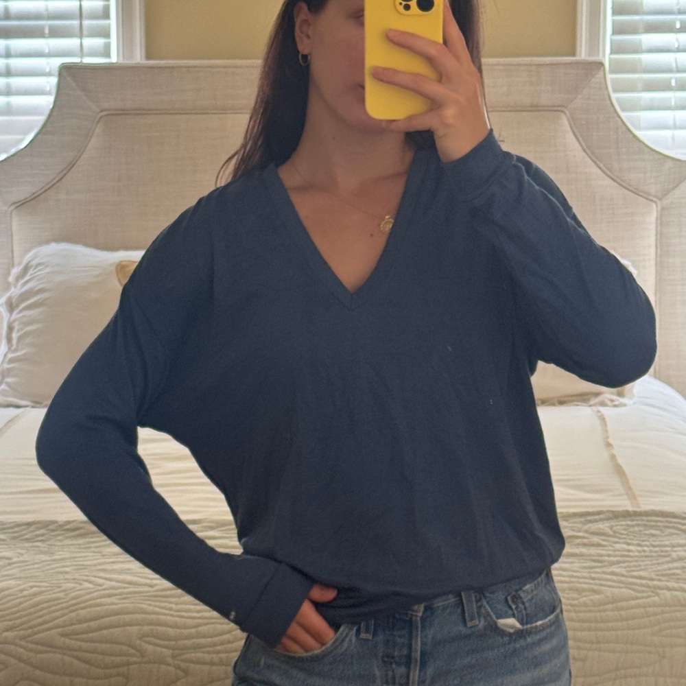 Aritzia blue v neck